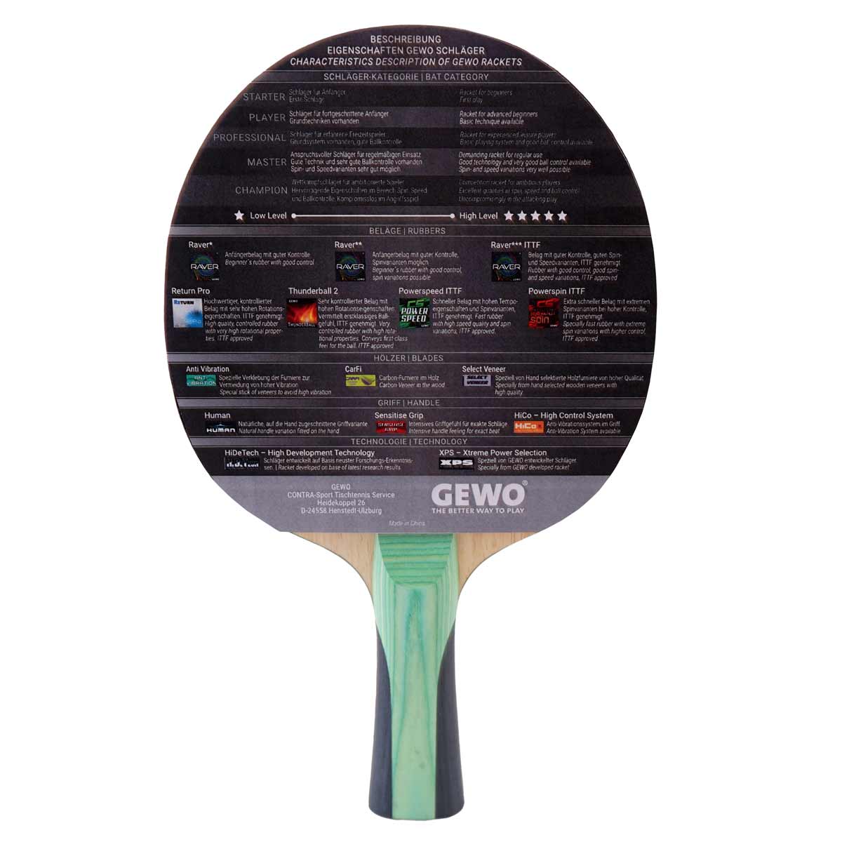 Gewo Bat CS Energy Carbon Pro