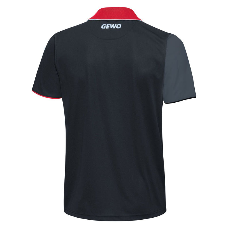 Gewo shirt Toledo Cotton black/red