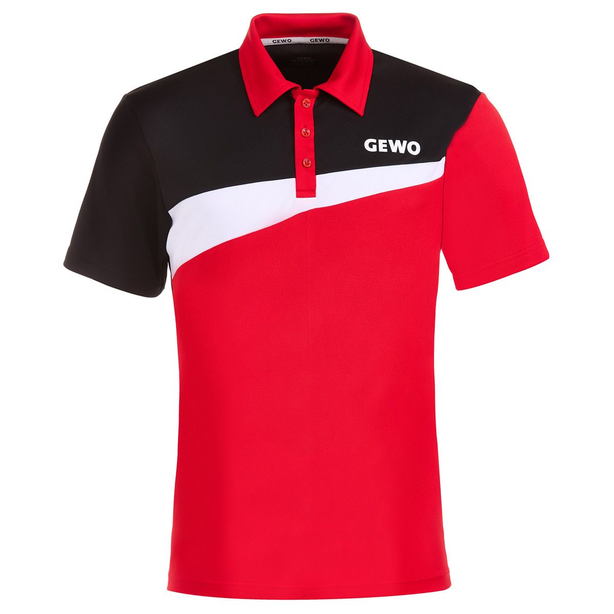 Gewo shirt Fondi III red/black