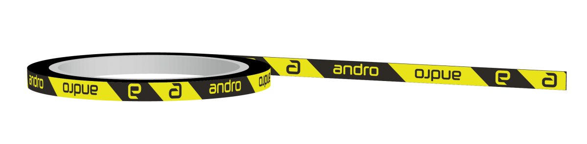 Andro Edge Tape CI 10mm-5m black/yellow